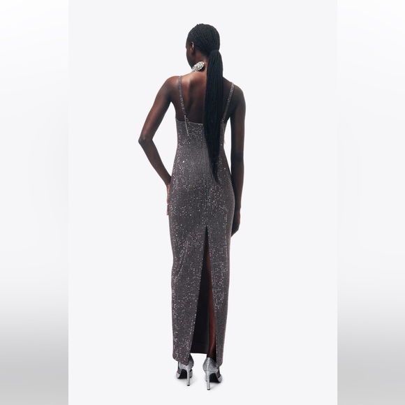 Area CRYSTAL EMBELLISHED GOWN NWT - Picture 7 of 9